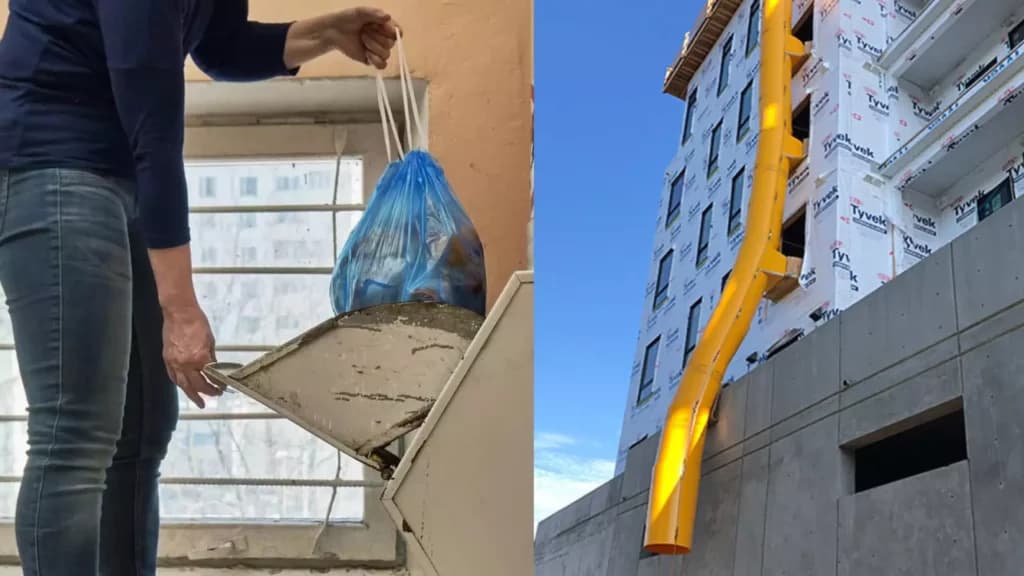 Comparison of Construction Debris Chutes and Trash Chutes