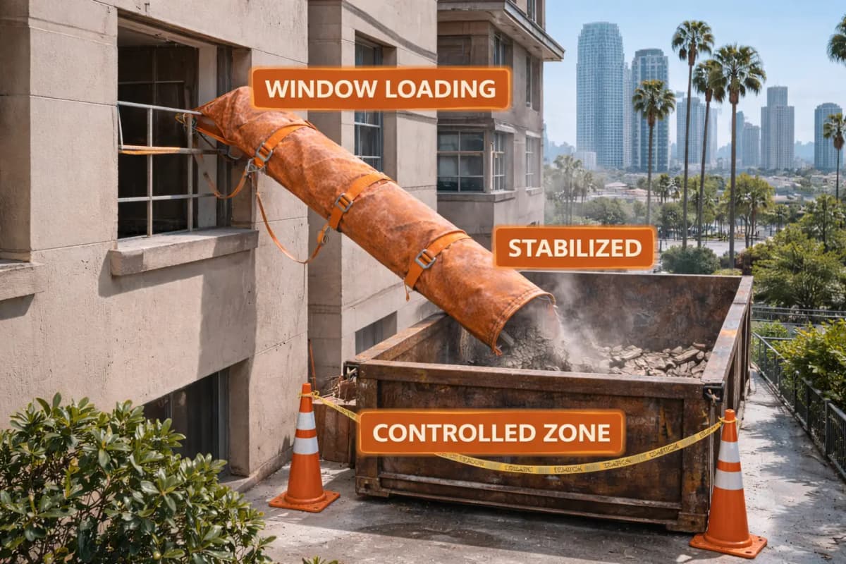debris chute setup pet-friendly renovation neighborhoods massachusetts