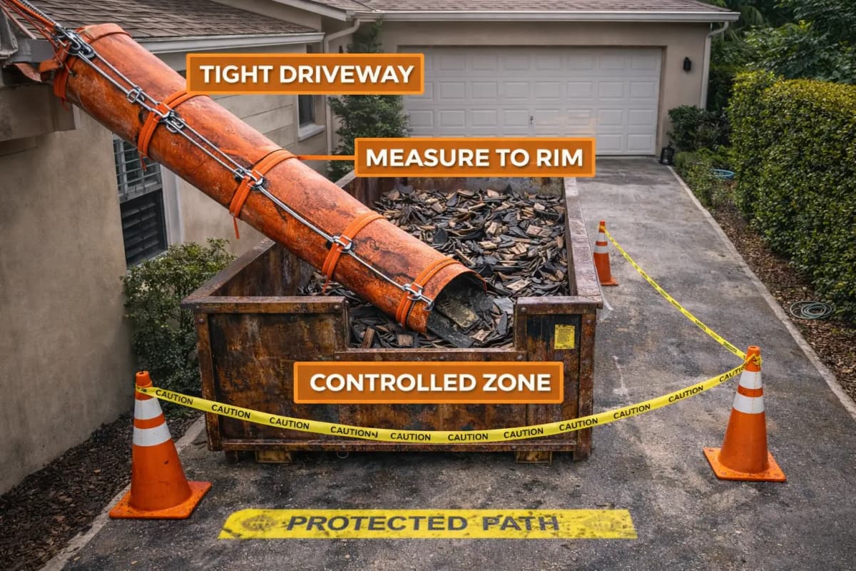 debris chute setup nashua nh contractors guide