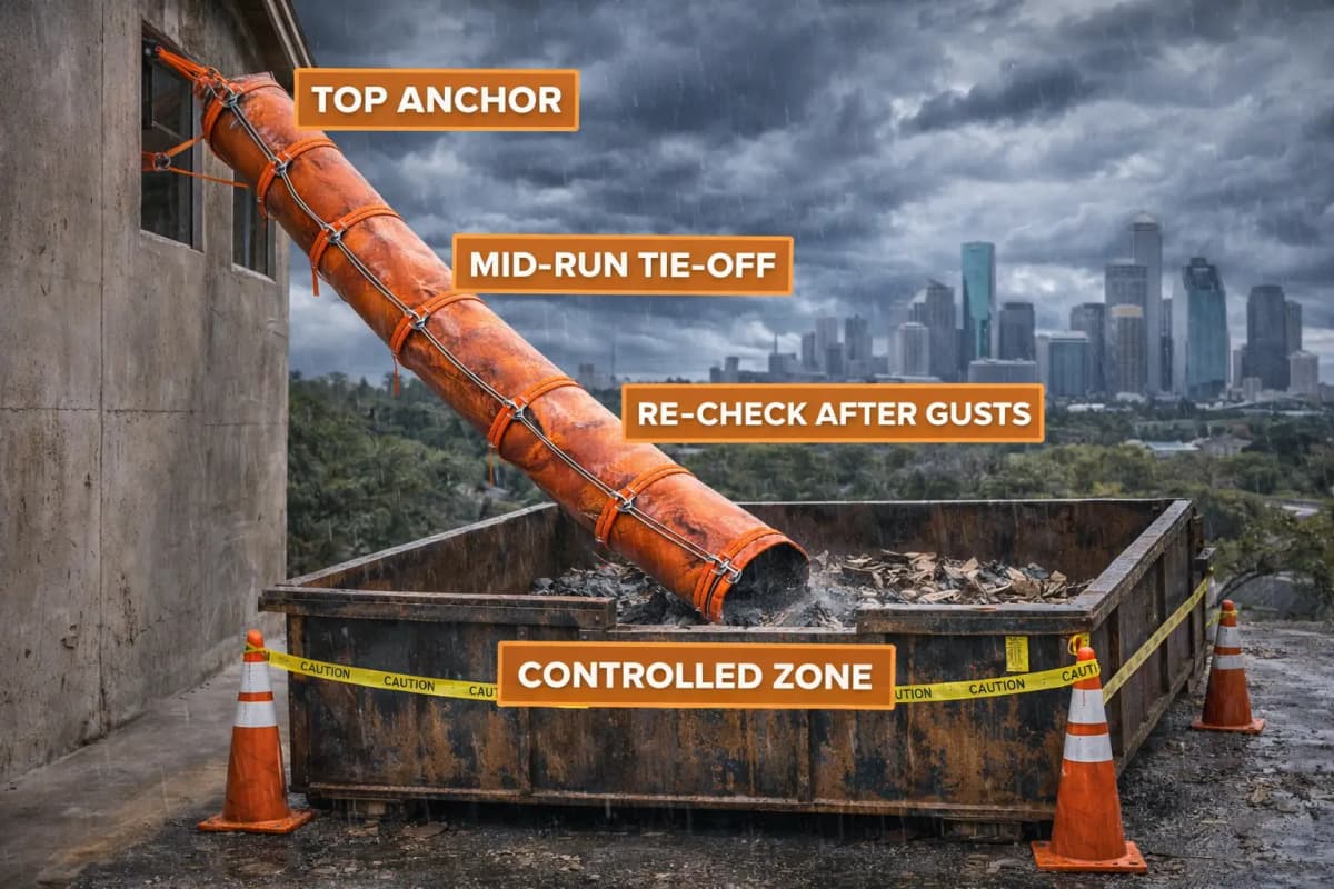 debris chute rental cost estimate bridgeport ct