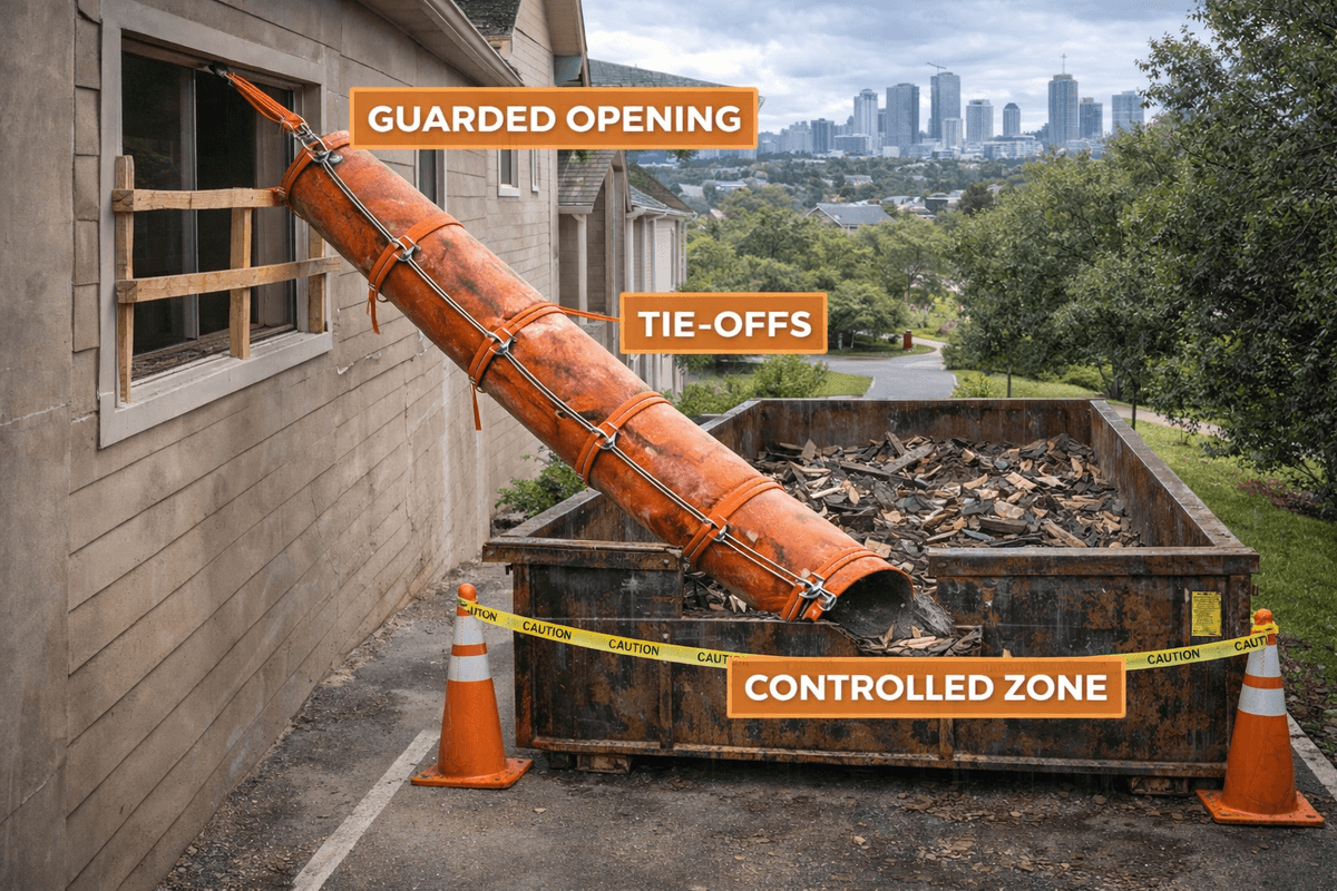 debris chute rental vs purchase roi calculator contractors 2026