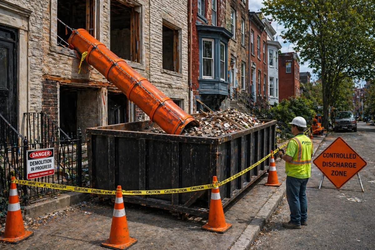 spring demolition debris chute checklist pennsylvania